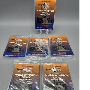 1992 Pro Set NHRA Winston Drag Racing Cards Promo Packs 6 Factory Sealed Packs